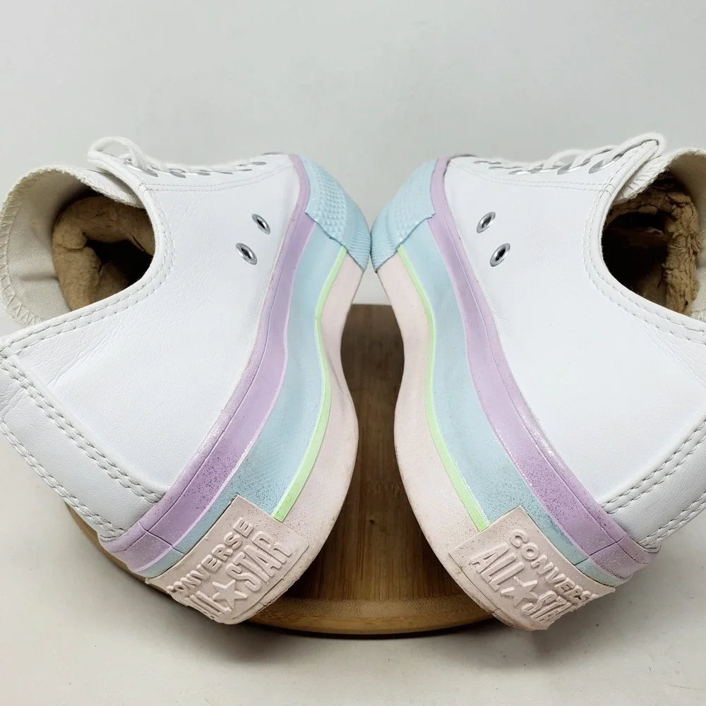 Converse All Star Lift Platform Shoes Womens 7.5 Glitter Colorful Chunky Sneaker